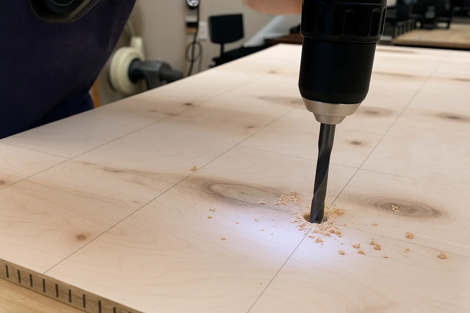 Installing T-nuts from back side